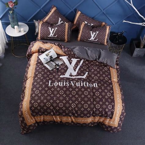 louis vuitton queen size comforter set|Louis Vuitton bed sheet set.